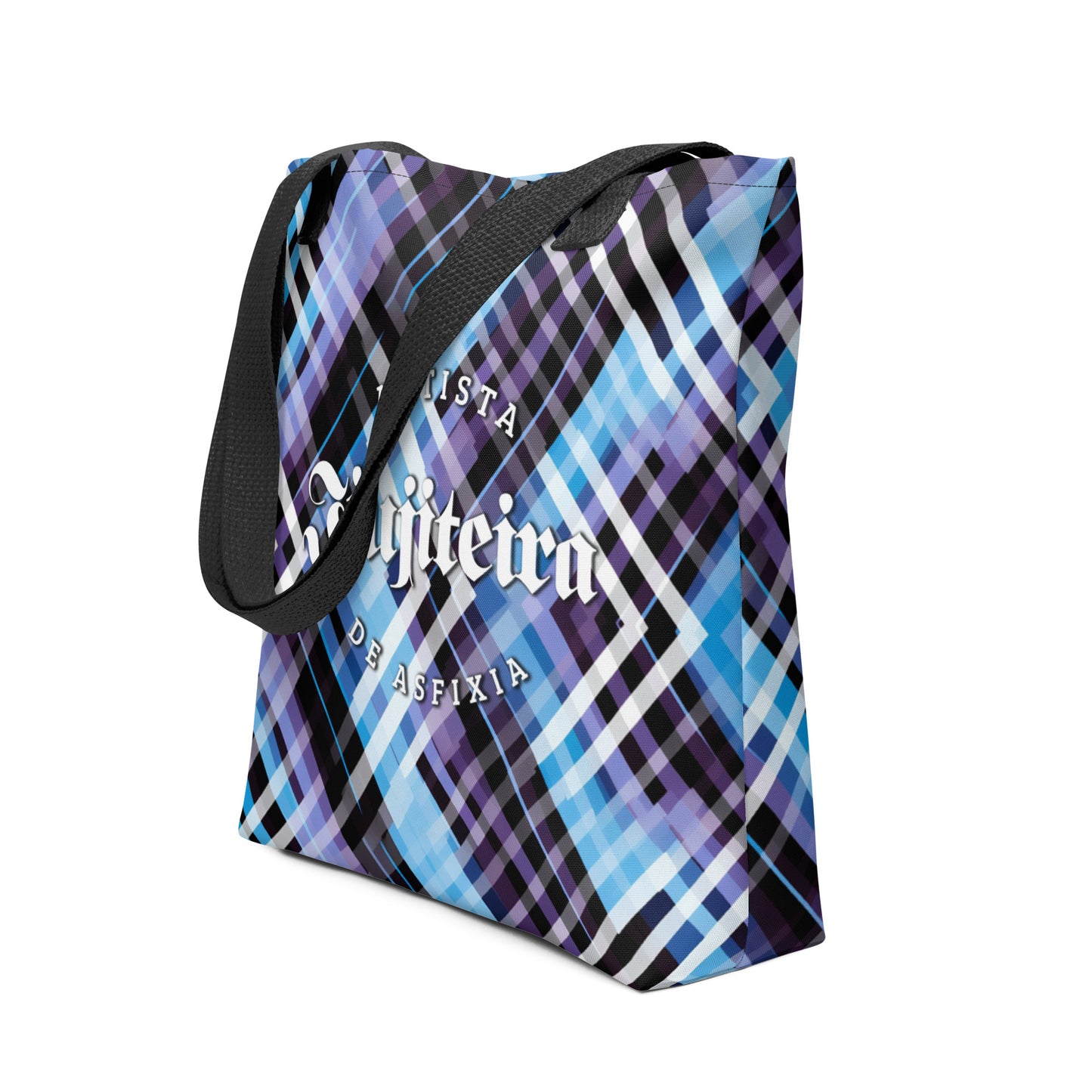 Tote bag - The Woman of Jiujitsu Plaid Jiujitsu Tote