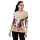 Women's Rash Guard- Jiujiteira Cherry Blossom Tan