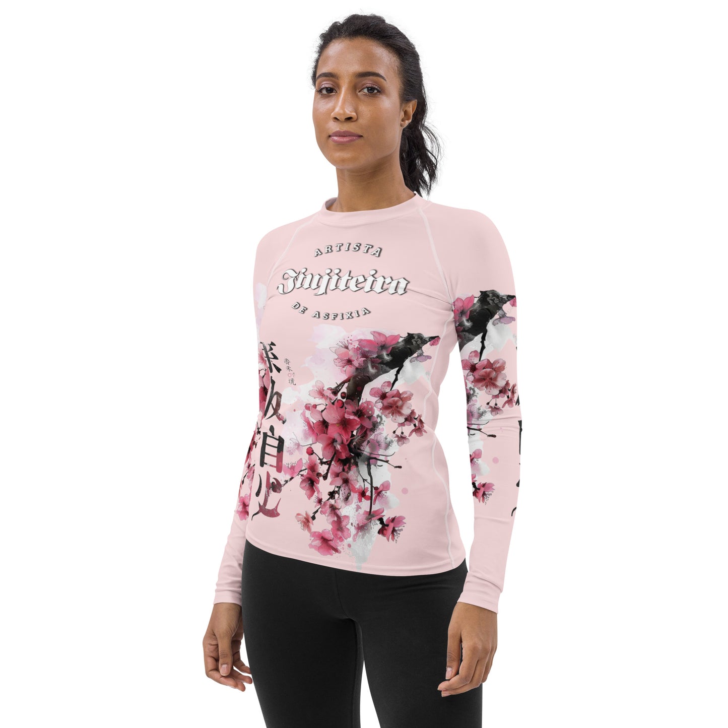 Women's Rash Guard- Cherry Blossom Pink