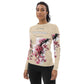 Women's Rash Guard- Jiujiteira Cherry Blossom Tan