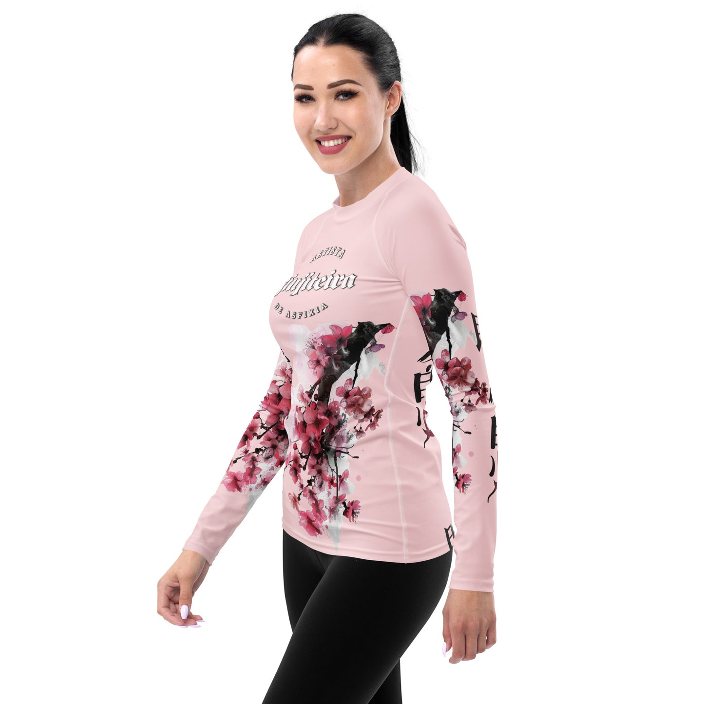 Women's Rash Guard- Cherry Blossom Pink