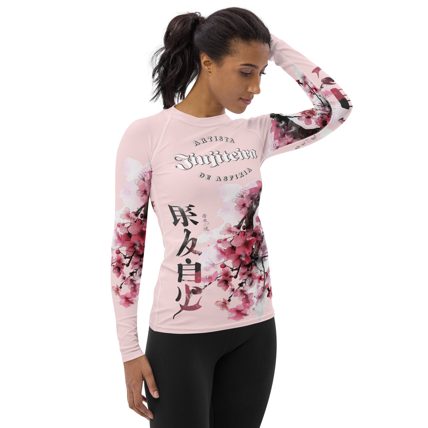 Women's Rash Guard- Cherry Blossom Pink