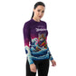 Women's Rash Guard- Jiujitsu Kitty in Gi, Purple BJJ Rashguard