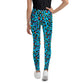 Youth Leggings - Jiujiteira Turquoise Leopard Print