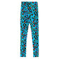 Youth Leggings - Jiujiteira Turquoise Leopard Print