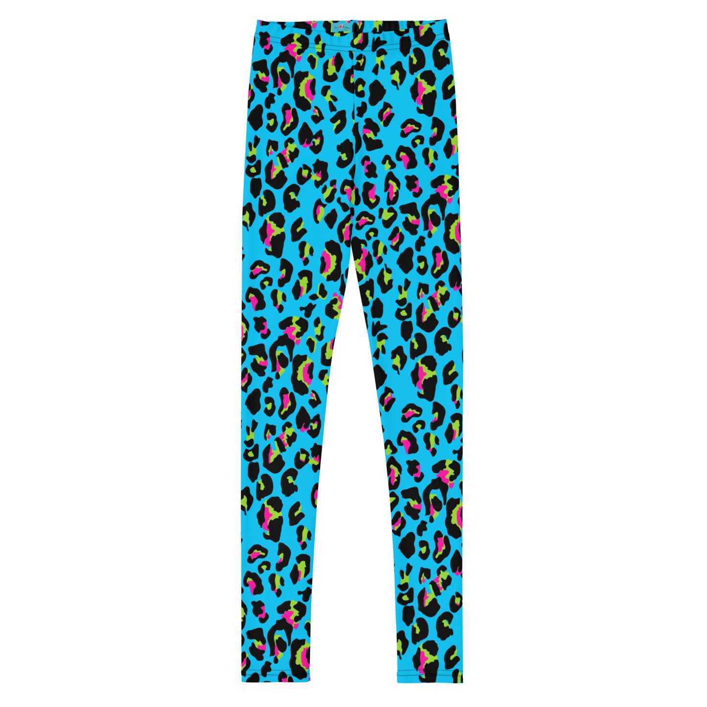 Youth Leggings - Jiujiteira Turquoise Leopard Print