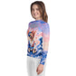 Teen Patriotic Cat Rash Guard | Funny 4th of July BJJ Rashguard for Teens | Jiujiteira No-Gi Compression Shirt Ages 8–14