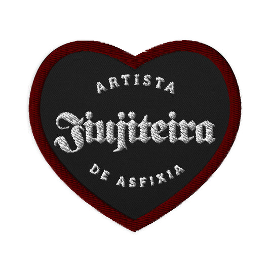 Embroidered patches- Jiujiteira Artsita De Asfixia Heart, Logo