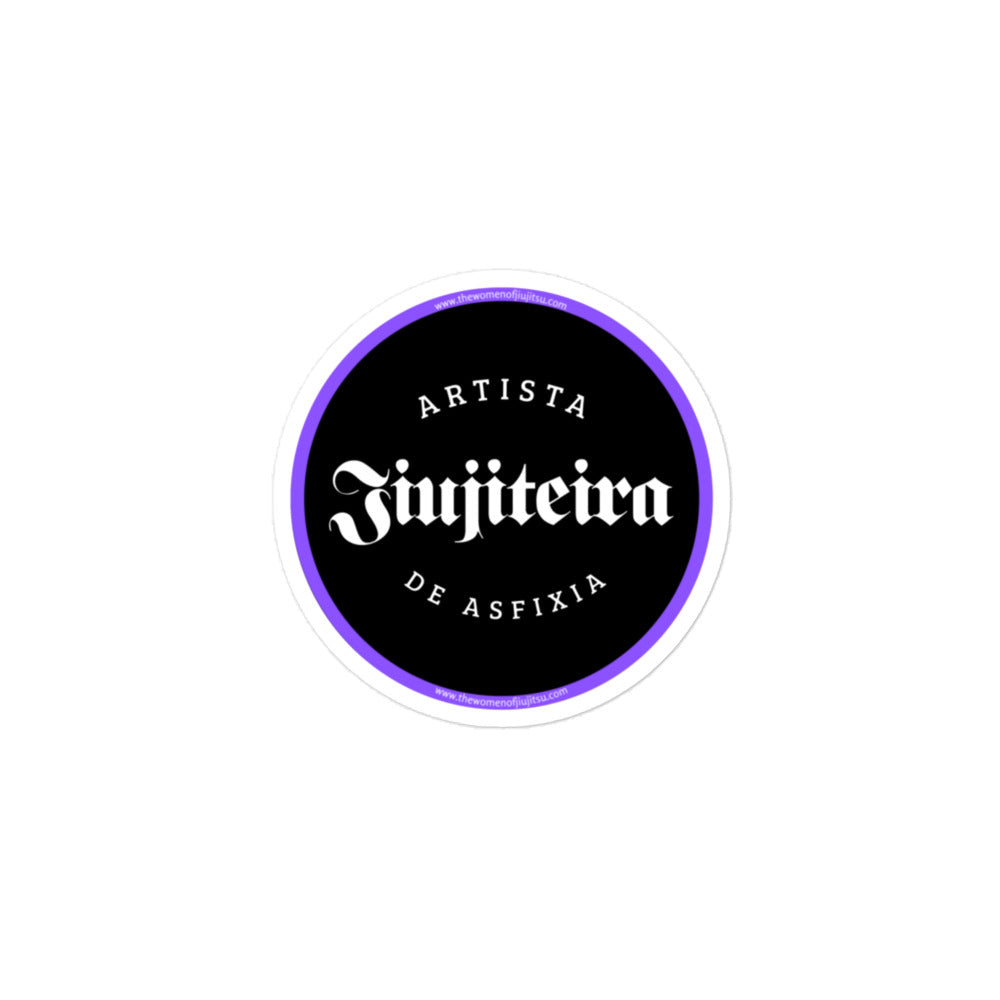 Bubble-free stickers- Jiujiteira Artista De Asfixia Logo