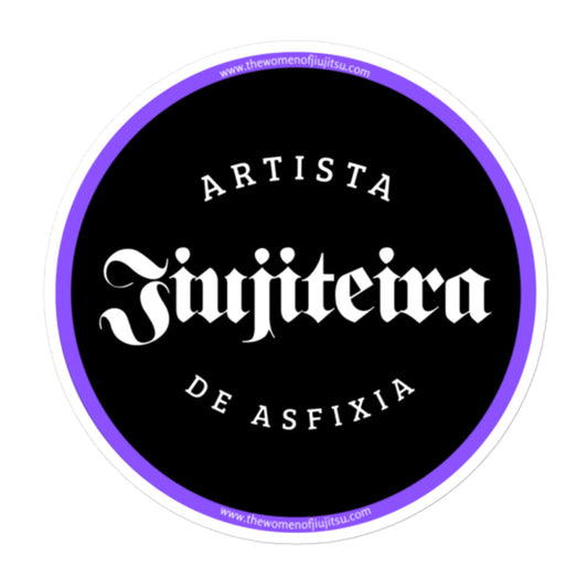 Bubble-free stickers- Jiujiteira Artista De Asfixia Logo