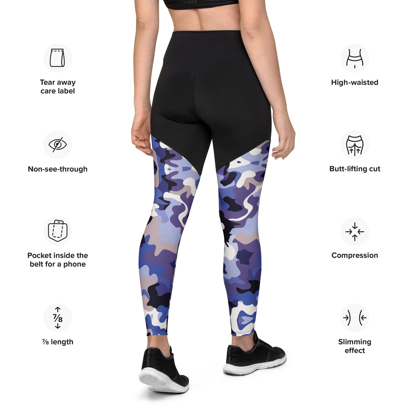 Sports Leggings- Jiujiteira Camouflage