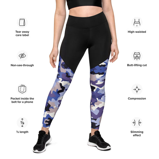 Sports Leggings- Jiujiteira Camouflage