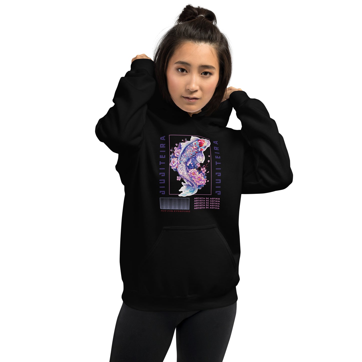 Unisex Hoodie- Jiujiteira Purple Koi