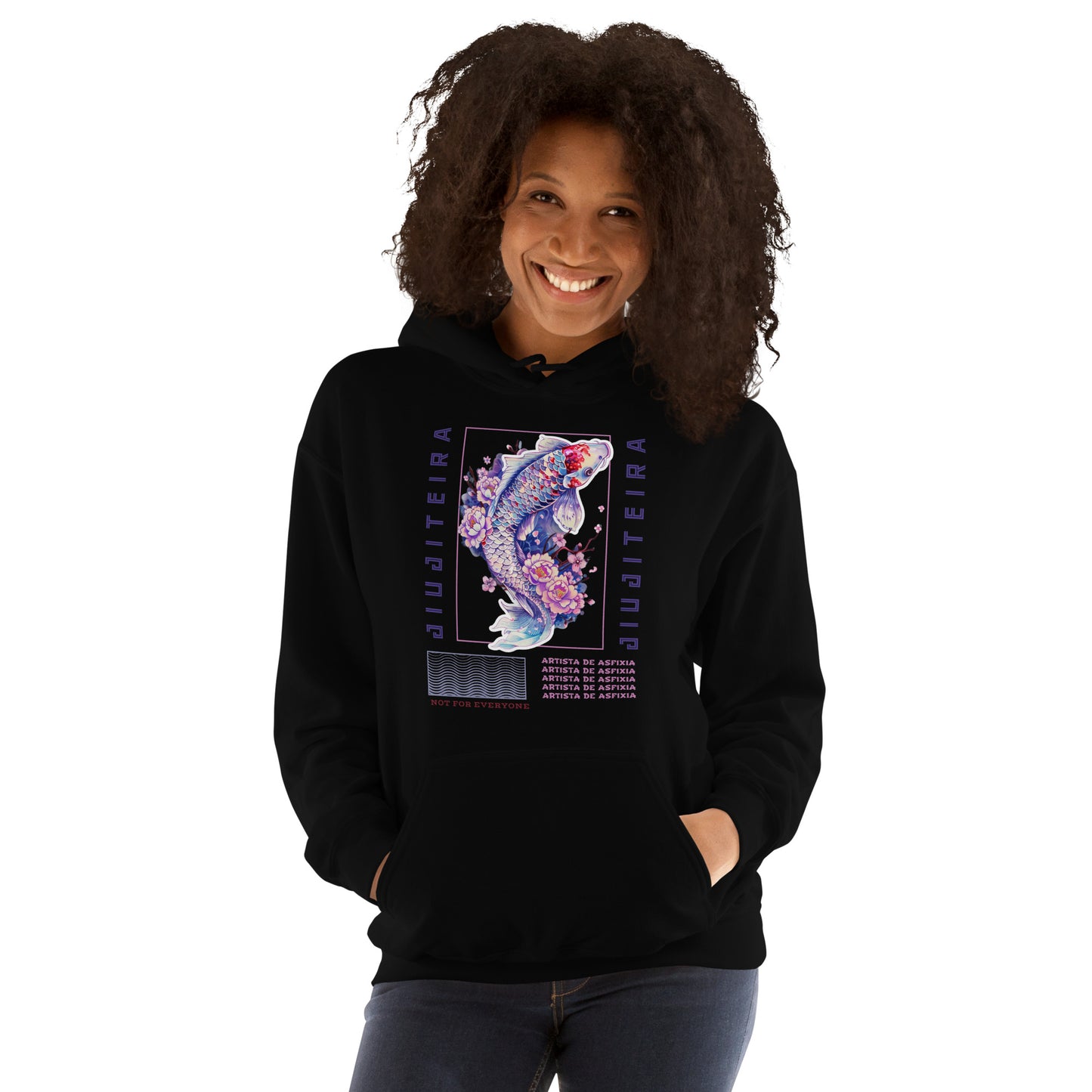 Unisex Hoodie- Jiujiteira Purple Koi