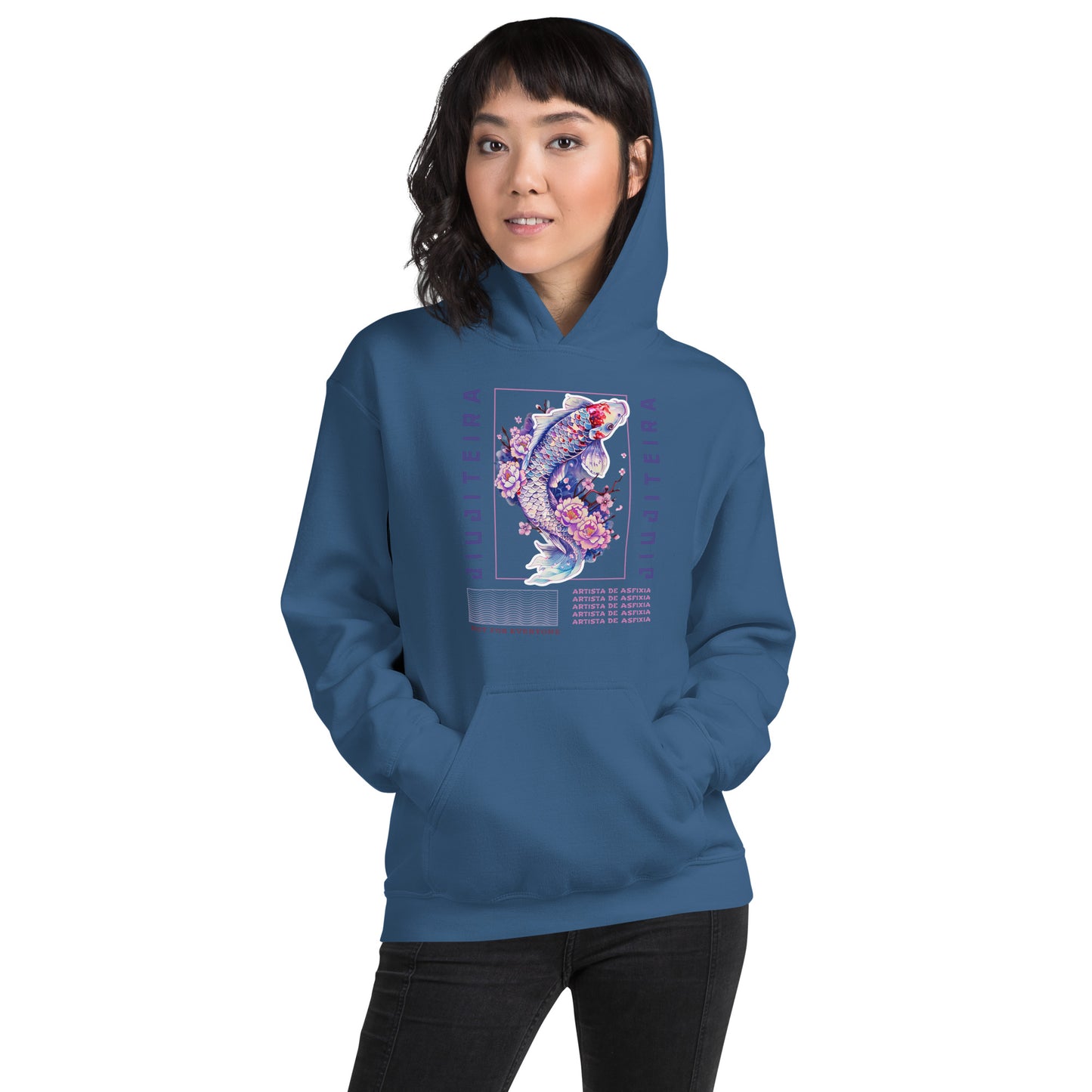 Unisex Hoodie- Jiujiteira Purple Koi