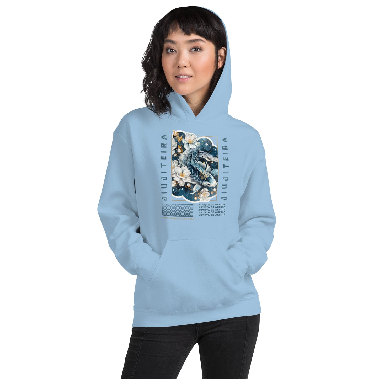 Unisex Hoodie- Unisex Hoodie- Jiujiteira Blue Koi