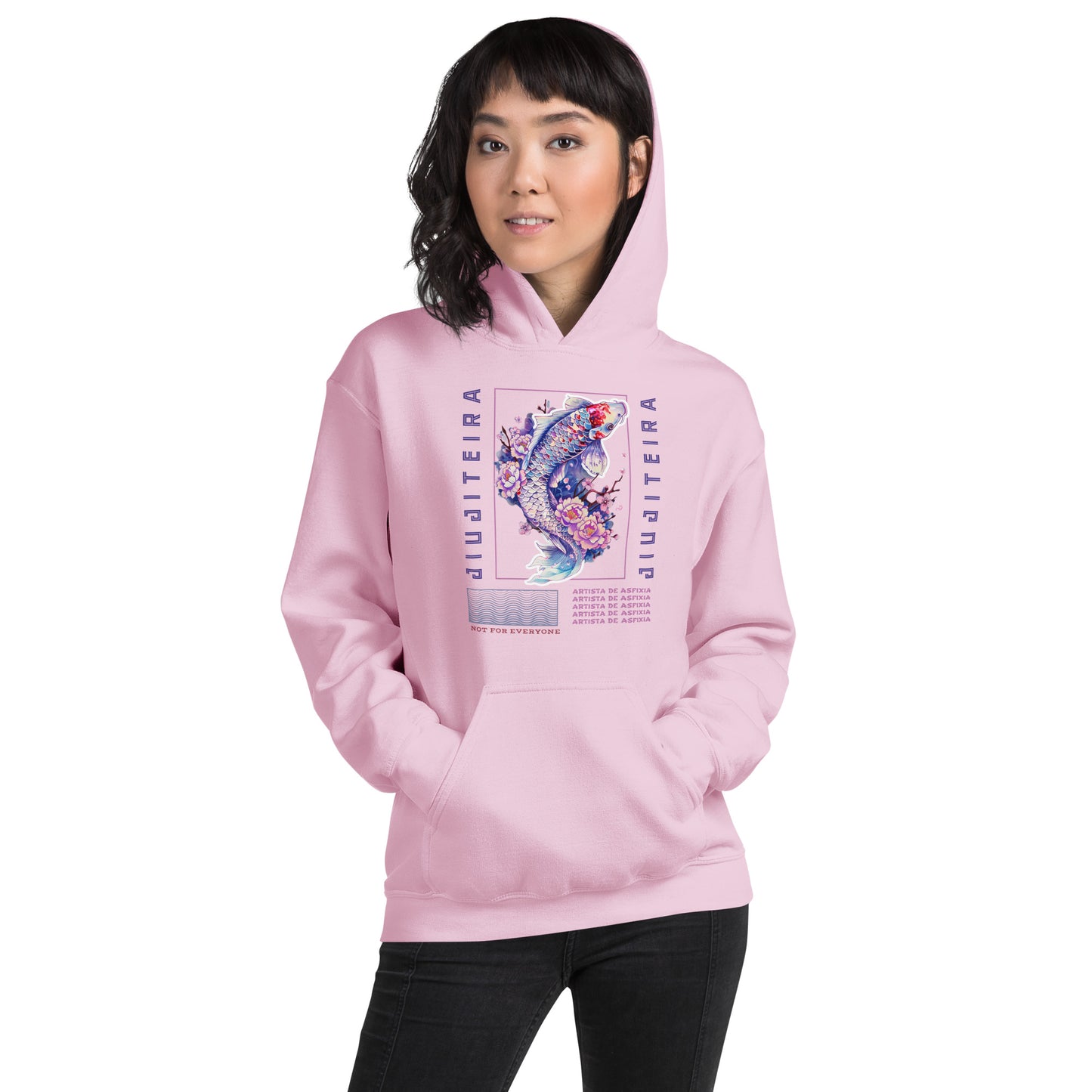 Unisex Hoodie- Jiujiteira Purple Koi