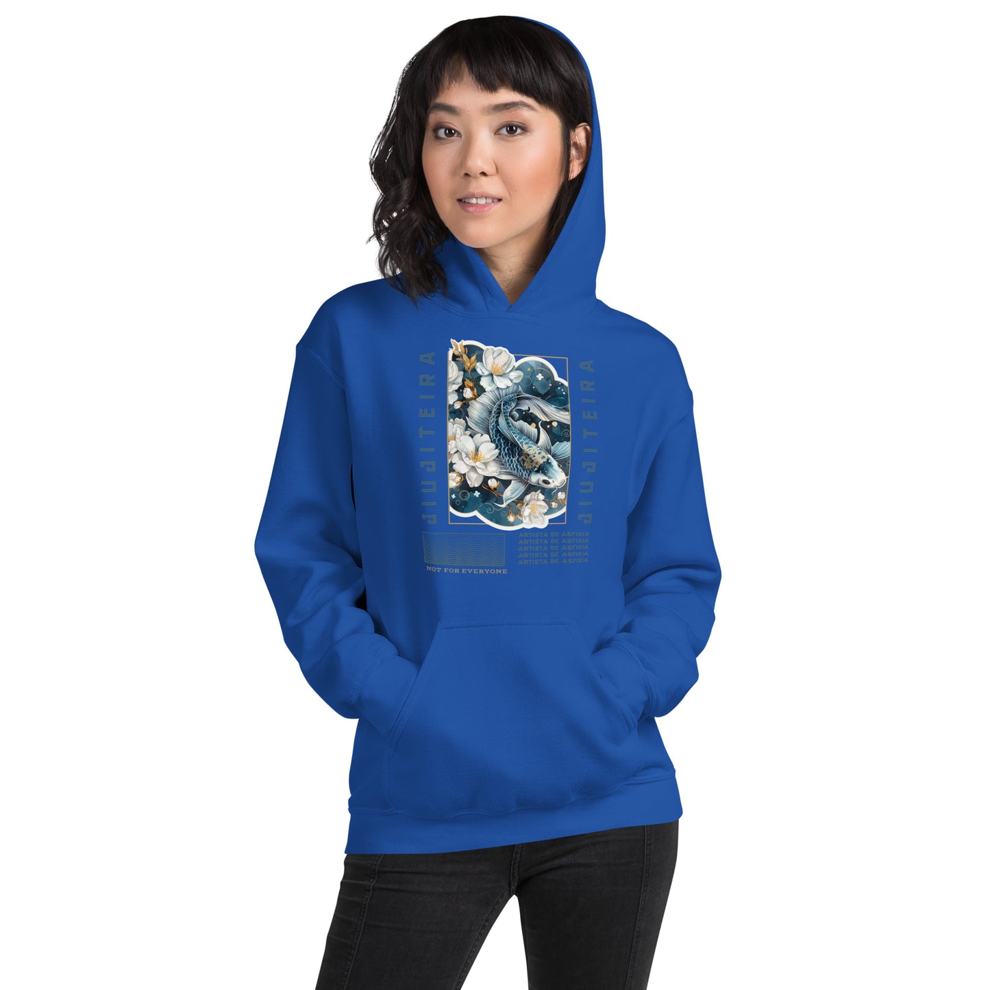 Unisex Hoodie- Unisex Hoodie- Jiujiteira Blue Koi