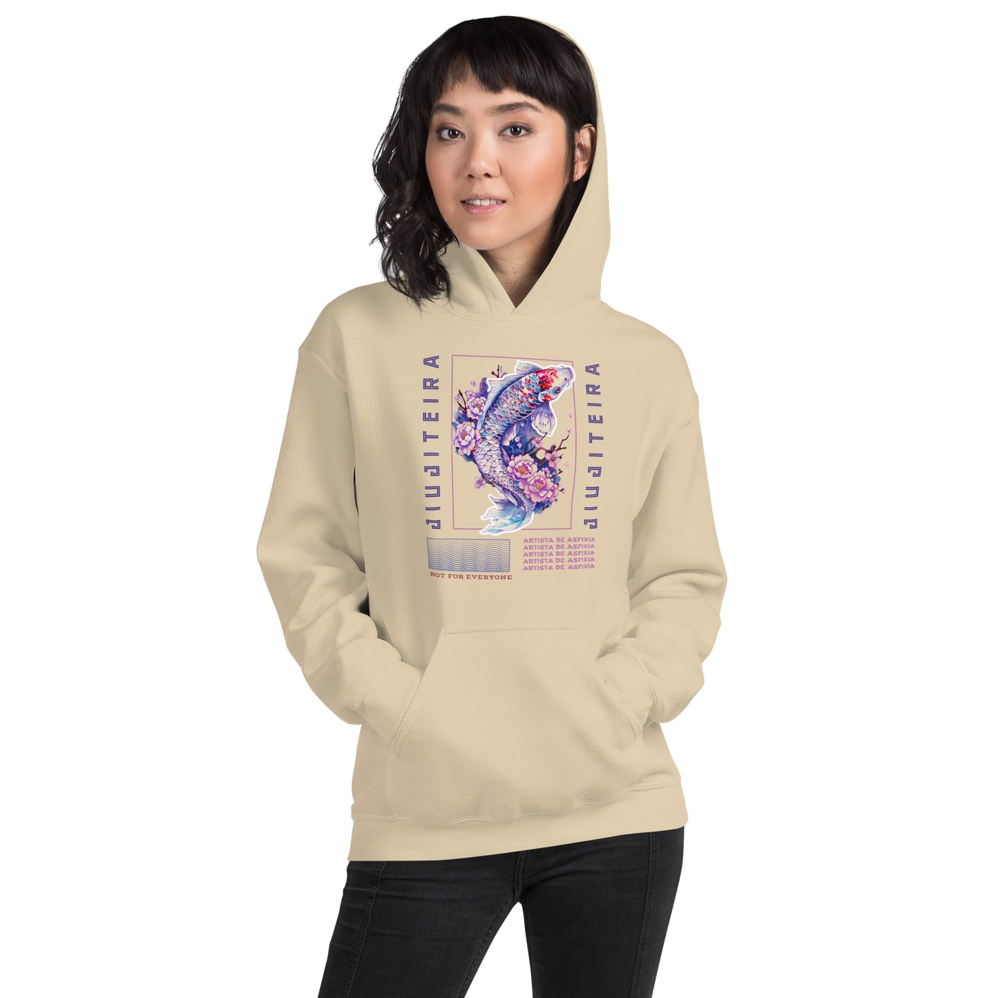 Unisex Hoodie- Jiujiteira Purple Koi