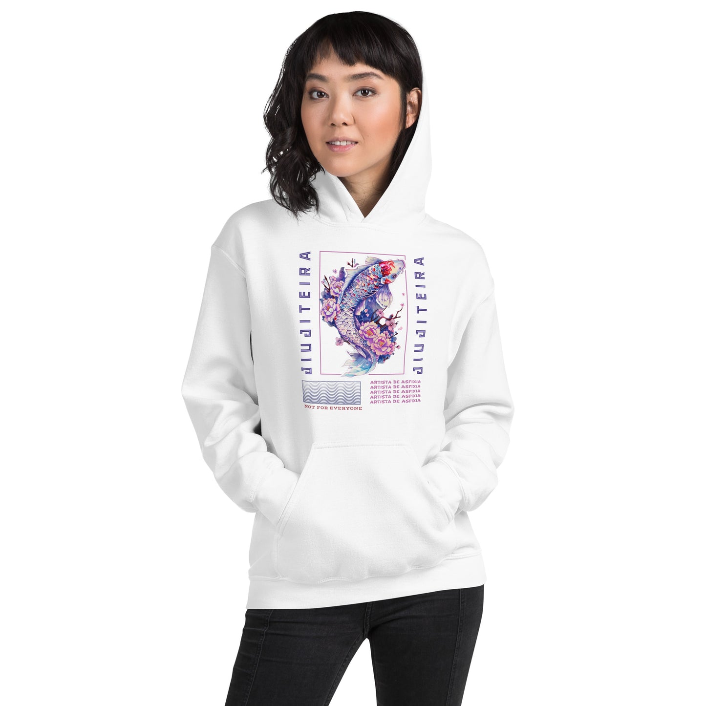 Unisex Hoodie- Jiujiteira Purple Koi