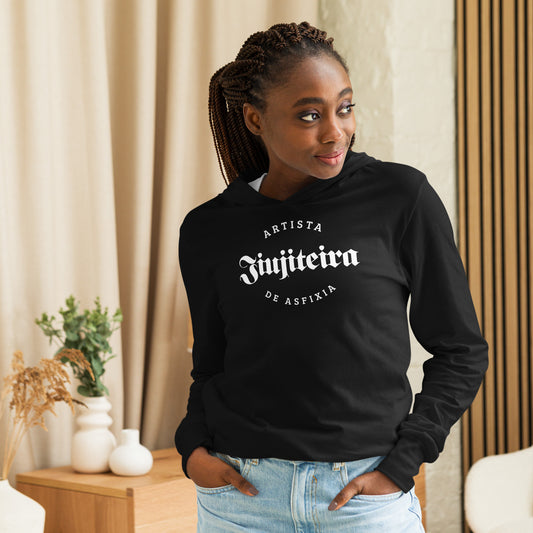 Hooded long-sleeve tee- JiuJitsu Women, Jiu Jitsu Shirt, Jiujiteira T-shirt, BJJ T-Shirt, BJJ T-shirt