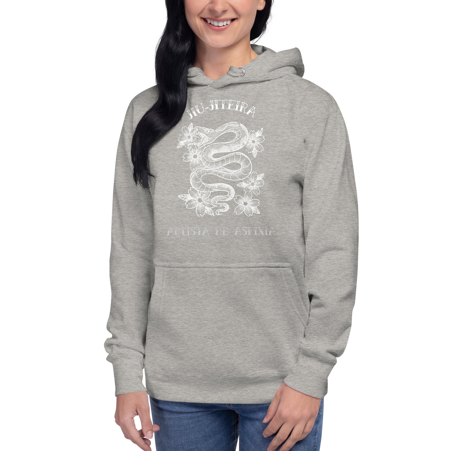 Unisex Hoodie- Jiujiteira Tattoo Snake Art Artista De Asfixia