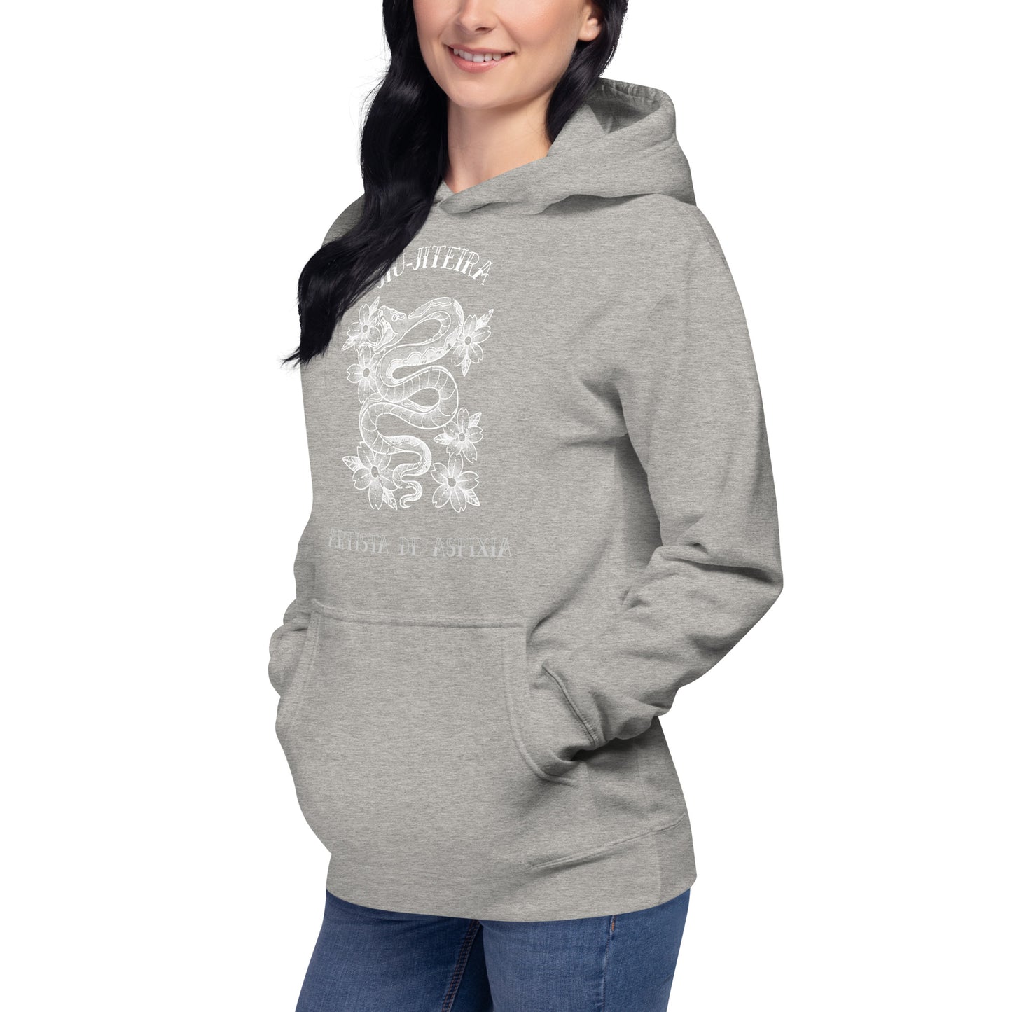 Unisex Hoodie- Jiujiteira Tattoo Snake Art Artista De Asfixia