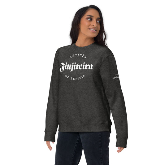 Unisex Premium Sweatshirt- Jiu jitsu hoodie, BJJ Hoodie, Jiujiteira artista De Asfixia