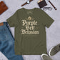 Purple Belt Delusion Unisex Graphic T-Shirt – Funny Brazilian Jiu Jitsu Shirt for Grapplers