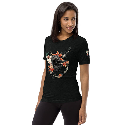 Short sleeve t-shirt- Jiujiteira Tropical Sugar Skull