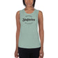 Ladies’ Muscle Tank- Jiujiteira Artista De Asfixia Black Logo