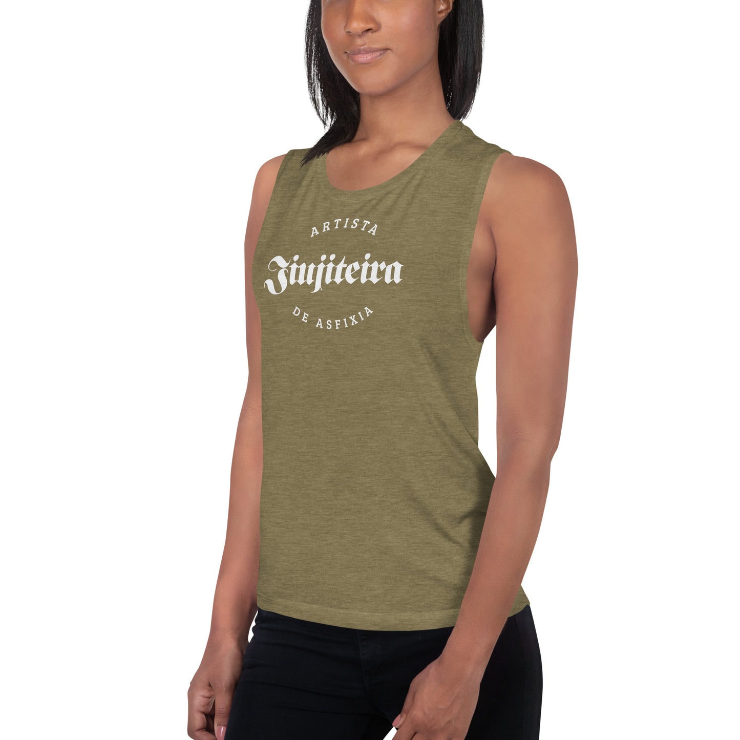 Ladies’ Muscle Tank- Jiujiteira Artista De Asfixia