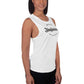 Ladies’ Muscle Tank- Jiujiteira Artista De Asfixia Black Logo