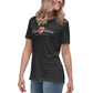 Women's Relaxed T-Shirt- Jiujiteira Floral Logo