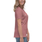 Women's Relaxed T-Shirt- Jiujiteira Floral Logo