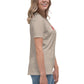 Women's Relaxed T-Shirt- Jiujiteira Floral Logo