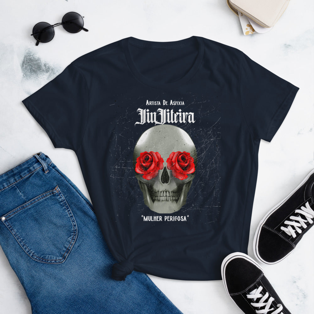 Women's short sleeve t-shirt- Tattoo Art MULHER PERIGOSA - The Women of Jiujitsu