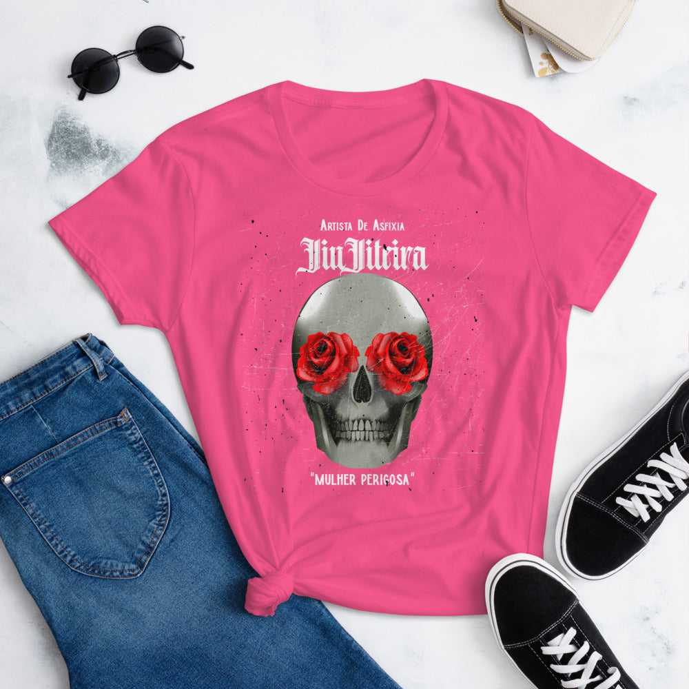 Women's short sleeve t-shirt- Tattoo Art MULHER PERIGOSA - The Women of Jiujitsu