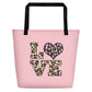 Beach Bag-JiuJitsu Love Leopard Print