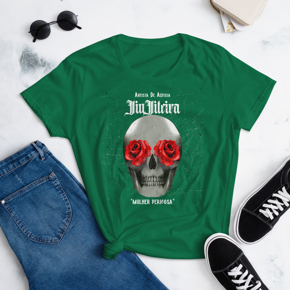 Women's short sleeve t-shirt- Tattoo Art MULHER PERIGOSA - The Women of Jiujitsu