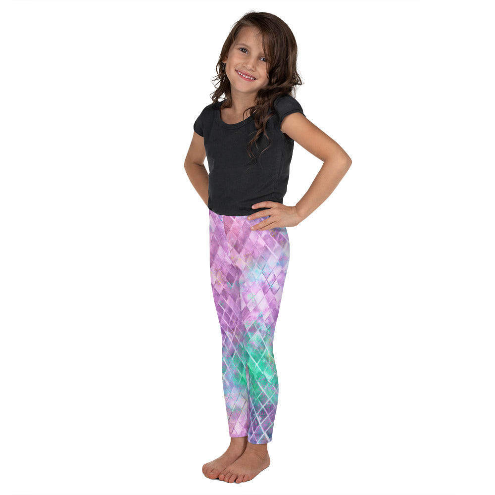 Kid's Leggings- JiuJitsu Mermaid Scales - The Women of Jiujitsu