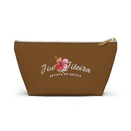 Accessory Pouch w T-bottom- JiuJiiteira Brown (rank) - The Women of Jiujitsu