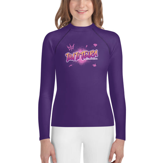 Youth Rash Guard sizes (8-14)- Jiujitsu Graffiti Art - The Women of Jiujitsu