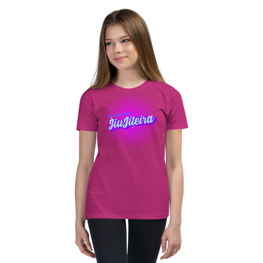 Youth Short Sleeve T-Shirt- JiuJiteira Bubble Logo - The Women of Jiujitsu