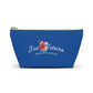 Accessory Pouch w T-bottom- JiuJiiteira Blue (rank) - The Women of Jiujitsu