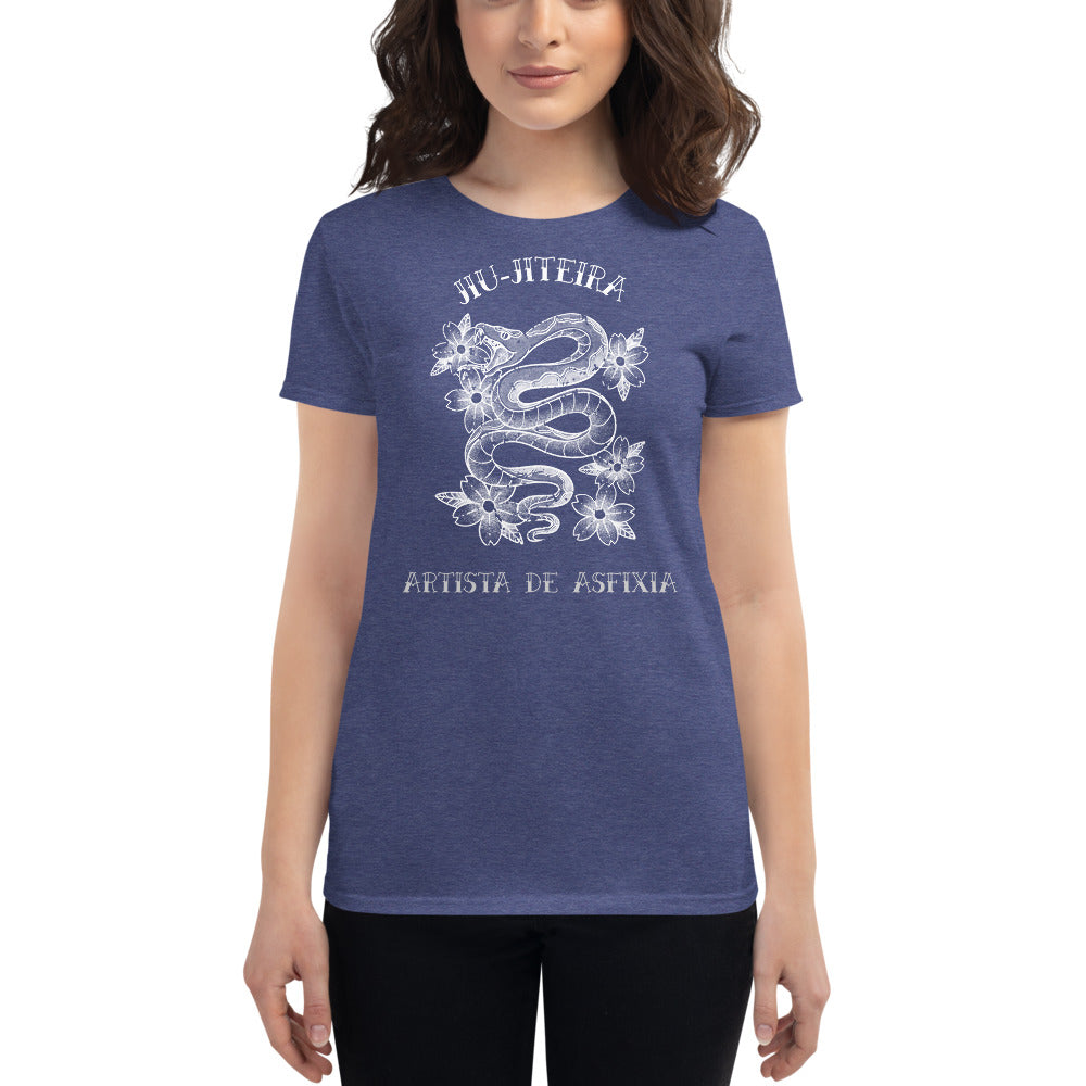 Women's short sleeve t-shirt- Tattoo Art JiuJiteira - The Women of Jiujitsu