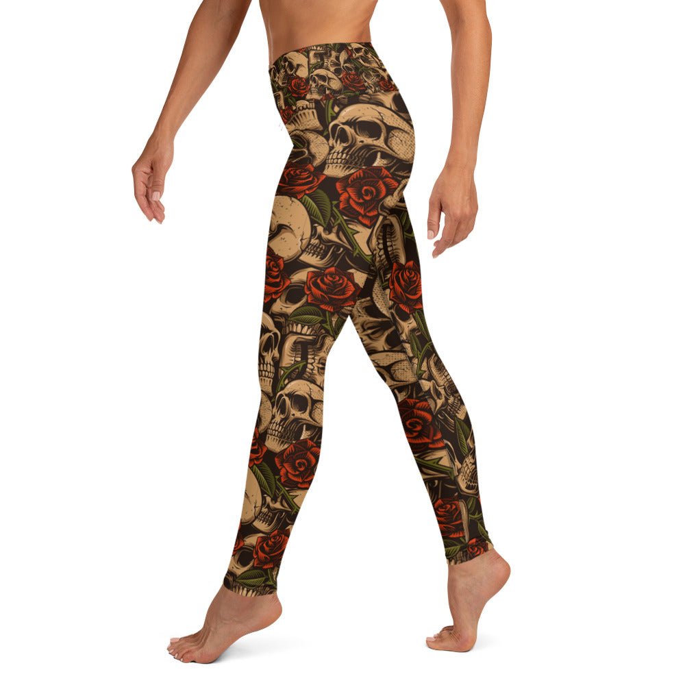 Leggings- JiuJitsu Rose - The Women of Jiujitsu