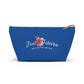 Accessory Pouch w T-bottom- JiuJiiteira Blue (rank) - The Women of Jiujitsu