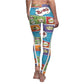 Comic Print Casual Leggings - The Women of Jiujitsu
