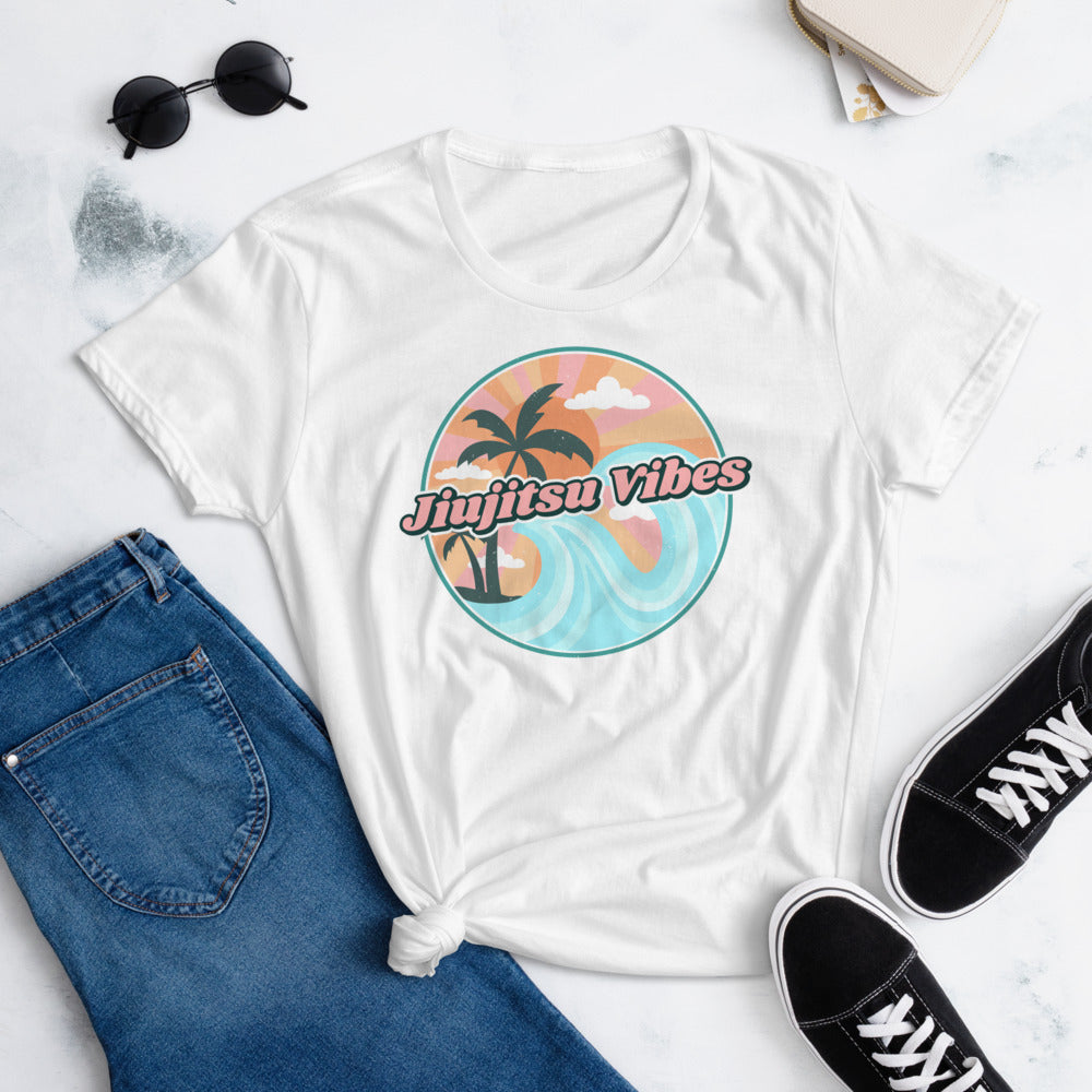 Women's short sleeve t-shirt- JiuJitsu Vibes - The Women of Jiujitsu